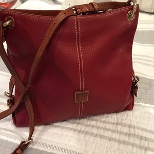 Dooney & Bourke burgundy leather handbag